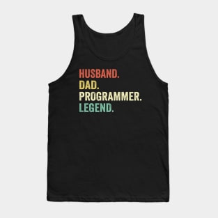 Husband Dad Programmer Legend Tank Top